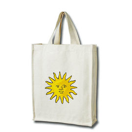 Logo adapté aux besoins du client écologique réutilisable de sac d'emballage de toile d'achats avec le gousset